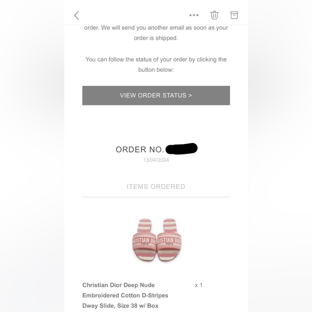 (SOLD) Dior Dway Slides (New w/o tags) - Picture 12 of 12